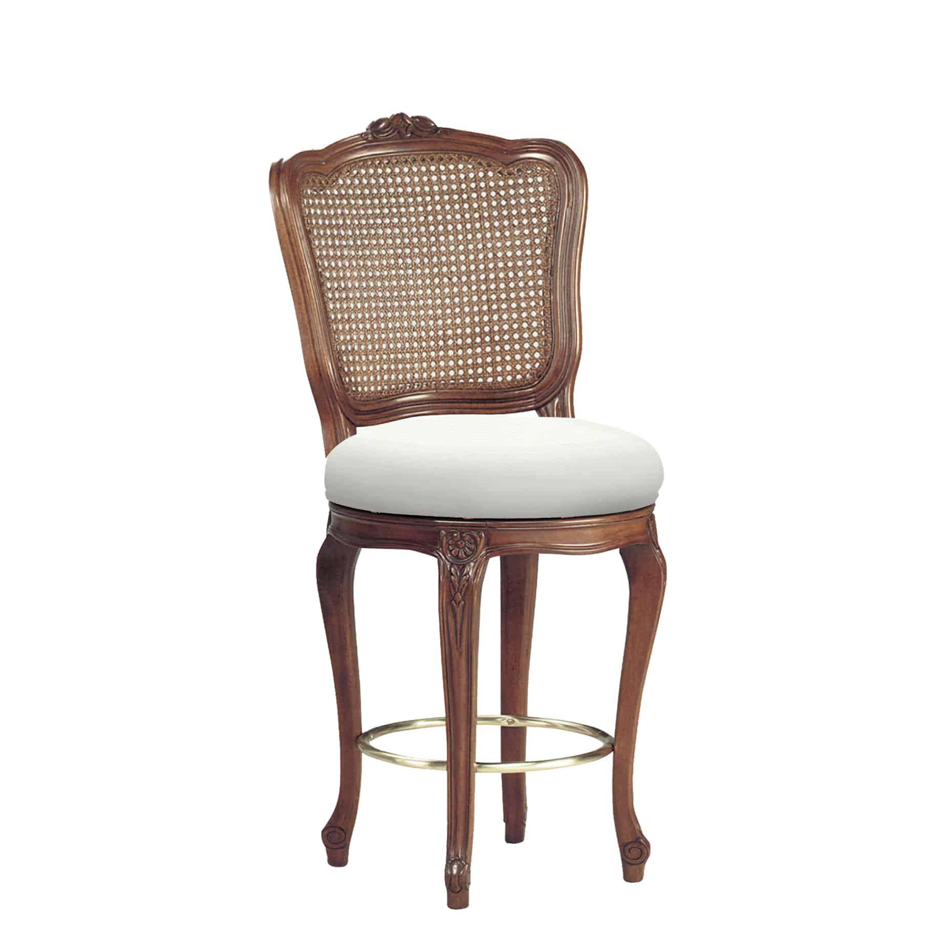 cane back swivel bar stools